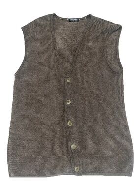 Giorgio Armani  Vtg Brown Sleeveless Vest. Old Money Luxury S